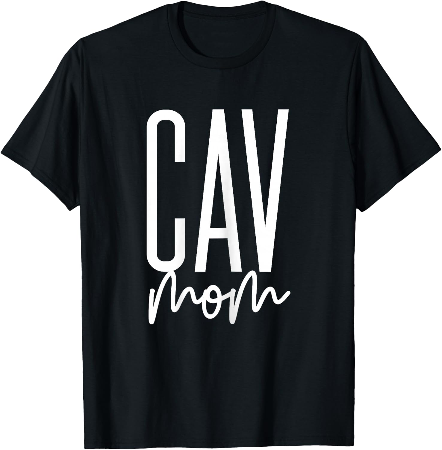 Cav Mom Cavalier King Charles Spaniel Cav Dog Cute Cav T-Shirt - T-Shirt | Black