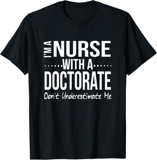 Nurse Doctorate Gift Nursing Student Graduation Gift DNP T-Shirt - T-Shirt | Black