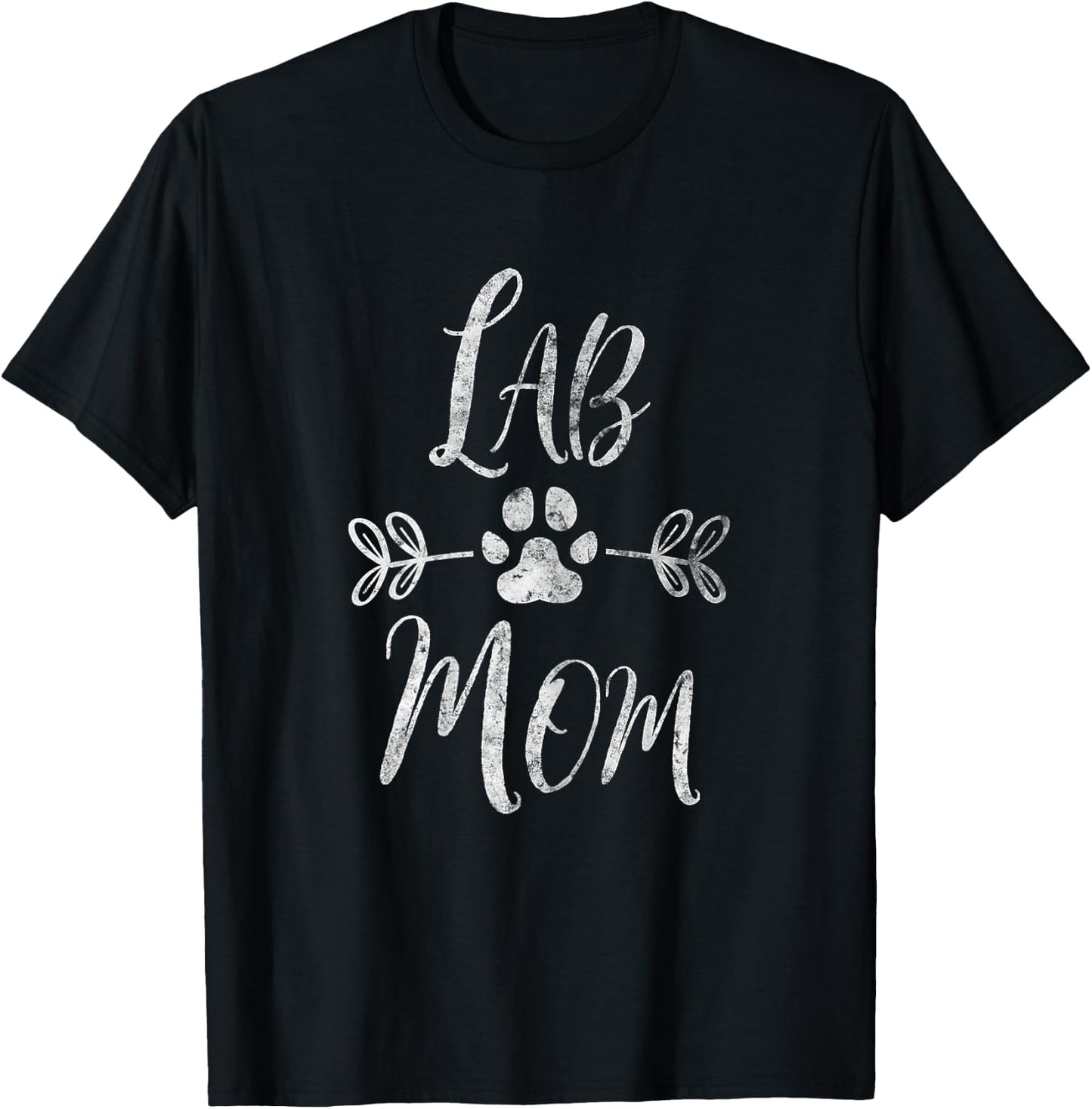 Lab Mom Shirt Labrador Retriever Lover Owner Funny Dog Mom T-Shirt - T-Shirt | Black