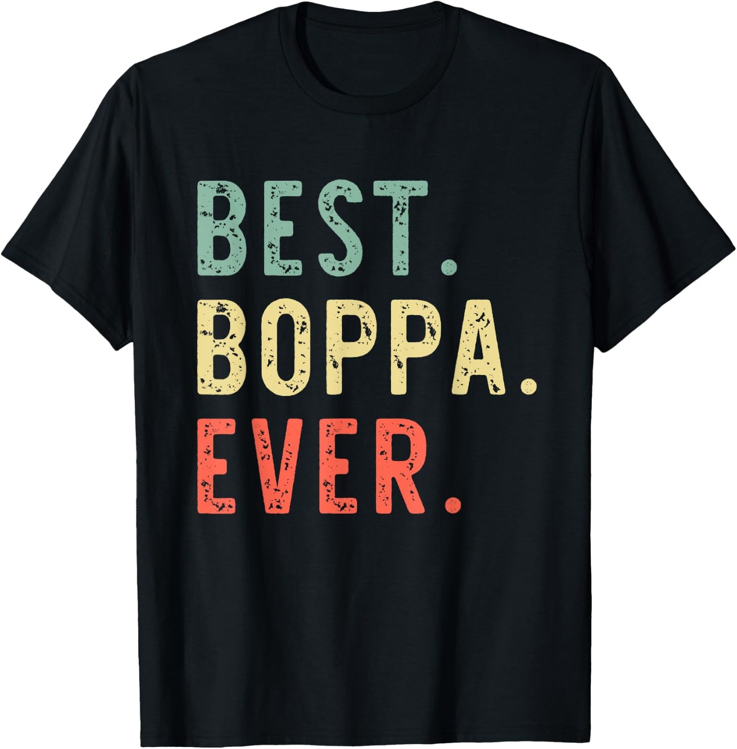 Best Boppa Ever Funny Retro Vintage T-Shirt - T-Shirt | Black