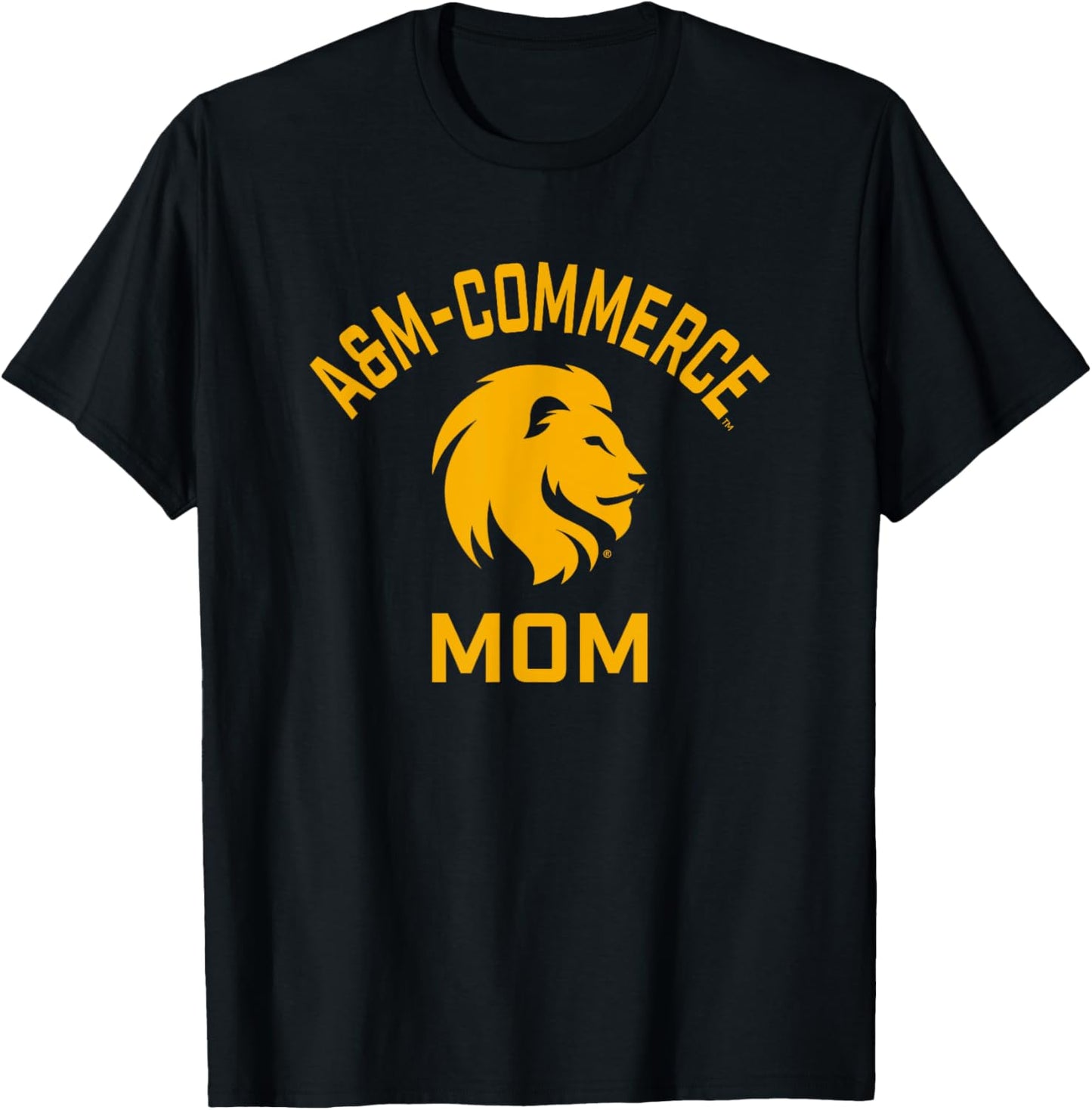Texas A&M University-Commerce Lions Arched Mom T-Shirt - T-Shirt | Black