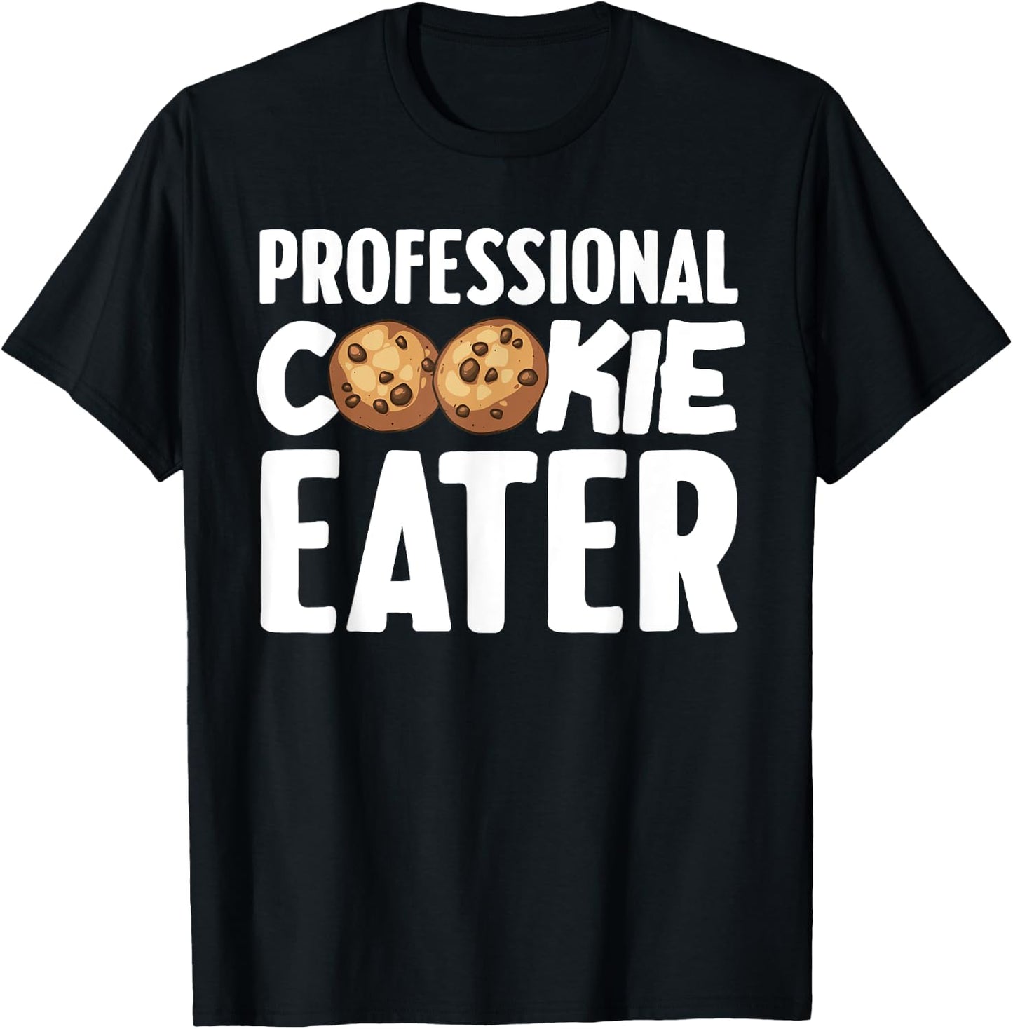 Funny Cookie Eater Gift Cookie Lover Kids Cool Baking T-Shirt - T-Shirt | Black