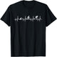 Swim Bike Run Heartbeat Triathlete Gift Triathlon T-Shirt - T-Shirt | Black