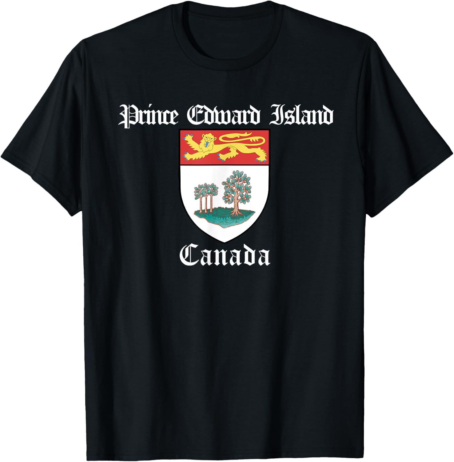 Coat of Arms - Prince Edward Island T-Shirt - T-Shirt | Black