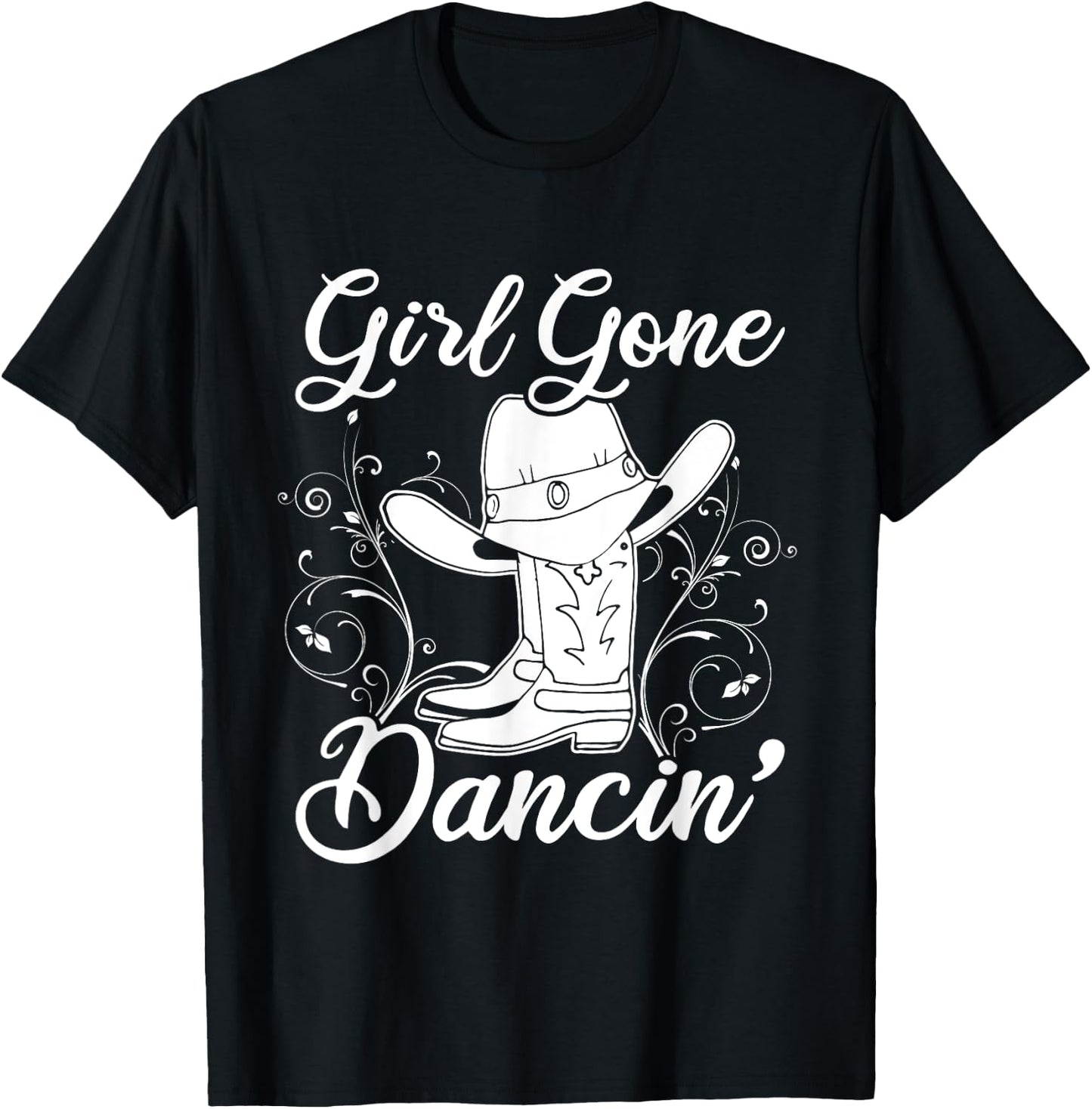 Line Dancing Texas Cowgirl Gift Women Line Dance T-Shirt - T-Shirt | Black
