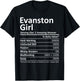 EVANSTON GIRL IL ILLINOIS Funny City Home Roots USA Gift T-Shirt - T-Shirt | Black