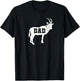 Goat Dad All Time Greatest Vintage T-Shirt - T-Shirt | Black