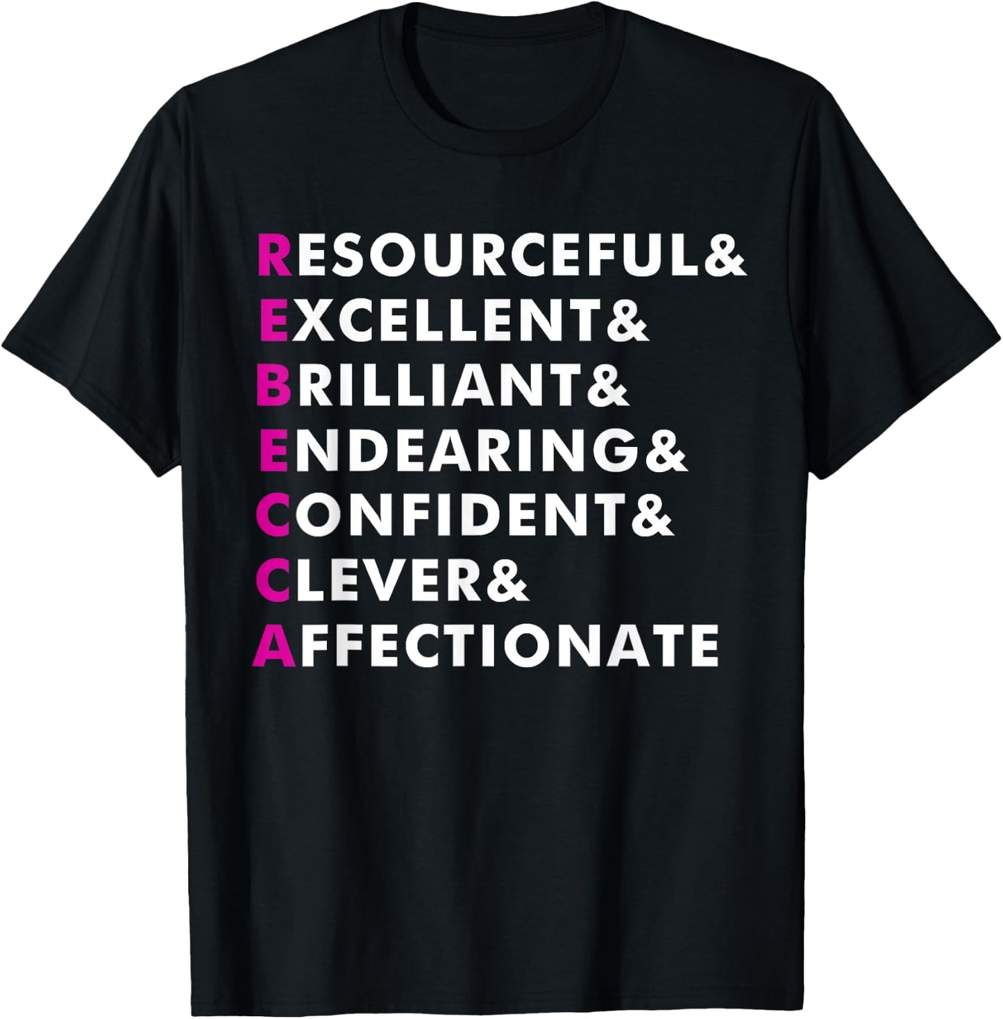 Rebecca Name Shirt Personalized Gift T-Shirt - T-Shirt | Black