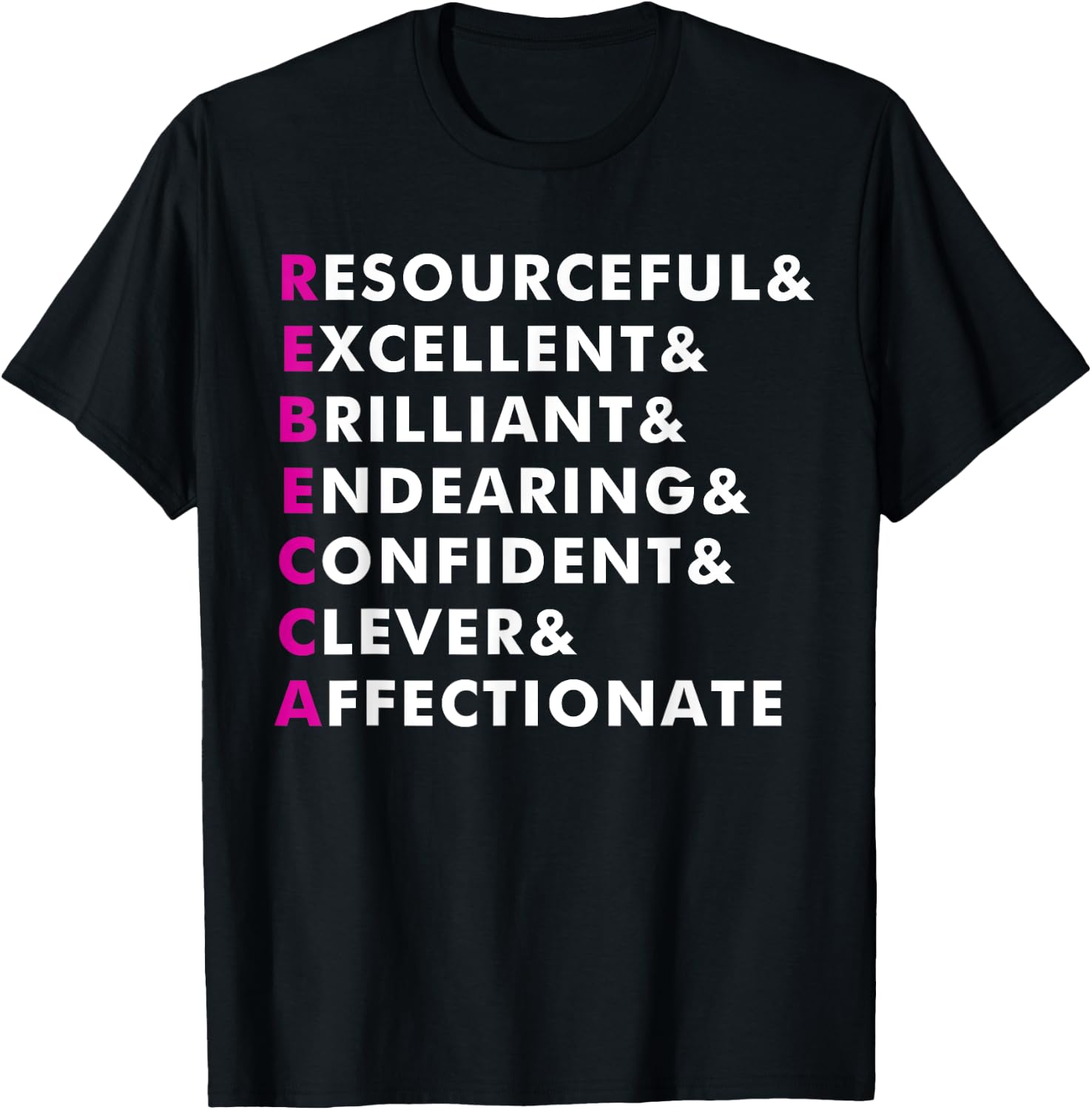 Rebecca Name Shirt Personalized Gift T-Shirt - T-Shirt | Black