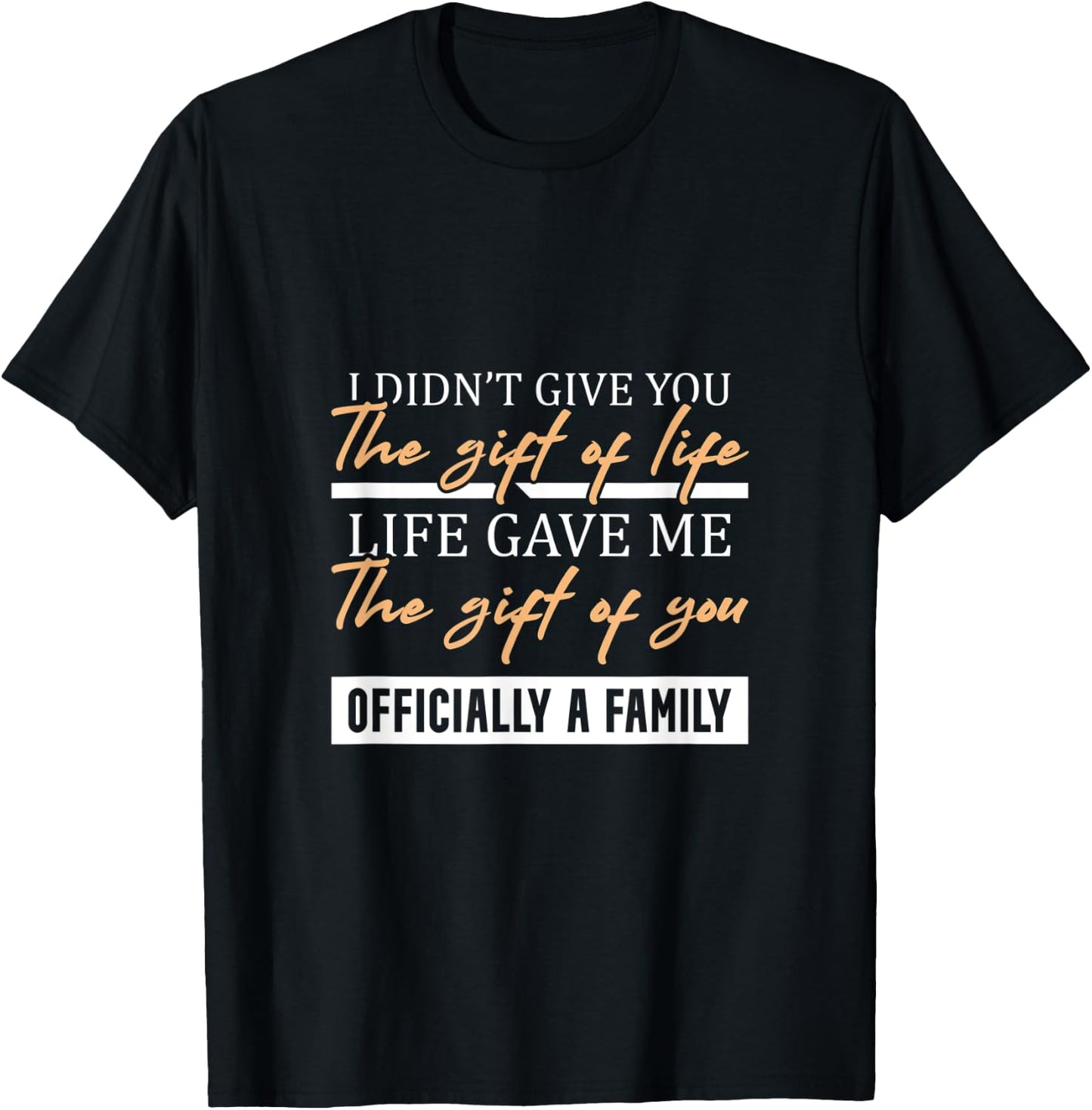 Adoption Announcement Day Family Gifts Plans Time T-Shirt - T-Shirt | Black