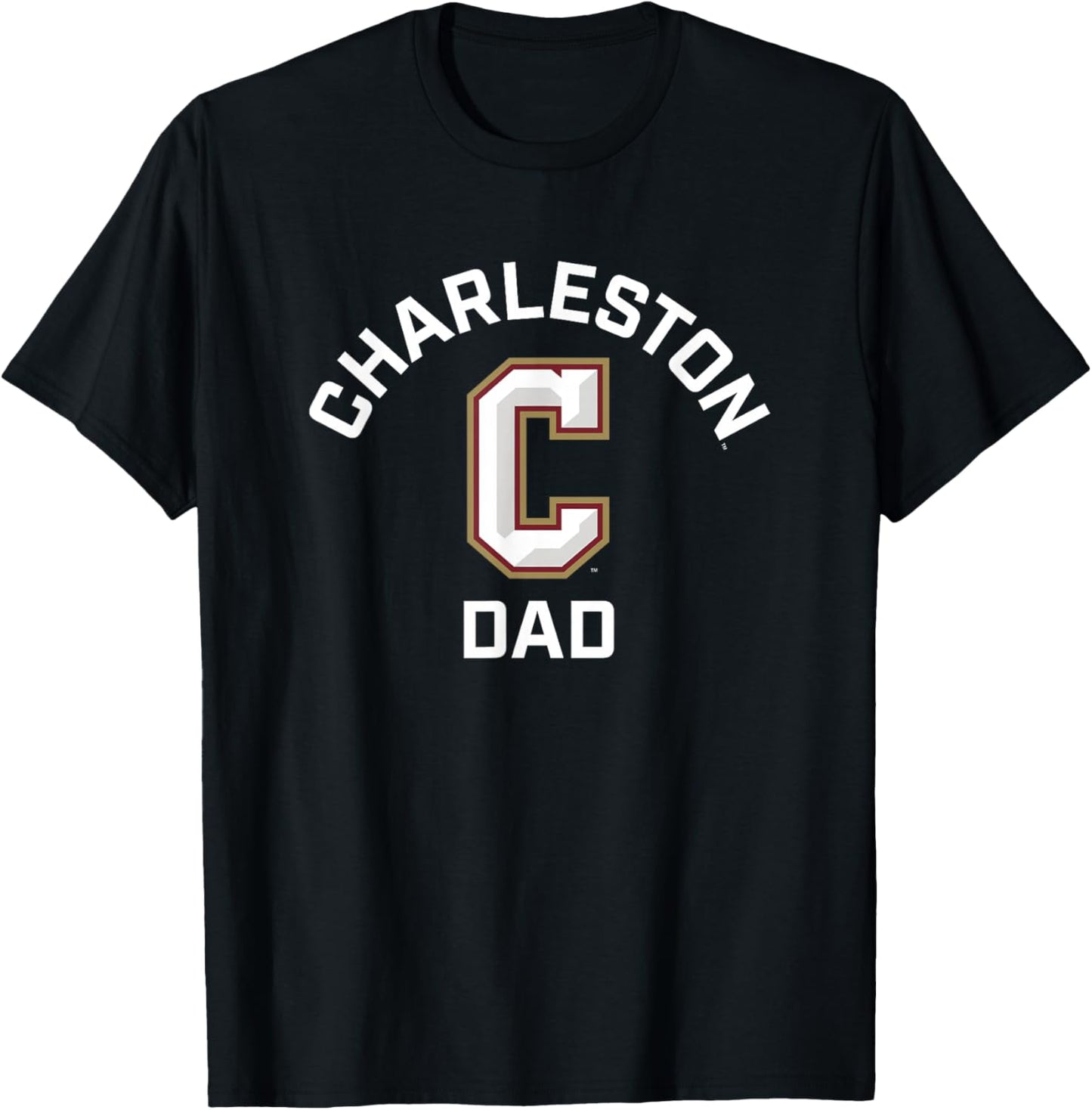 College of Charleston Cougars Arched Dad T-Shirt - T-Shirt | Black