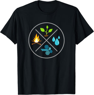 The 4 Elements T-Shirt - T-Shirt | Black