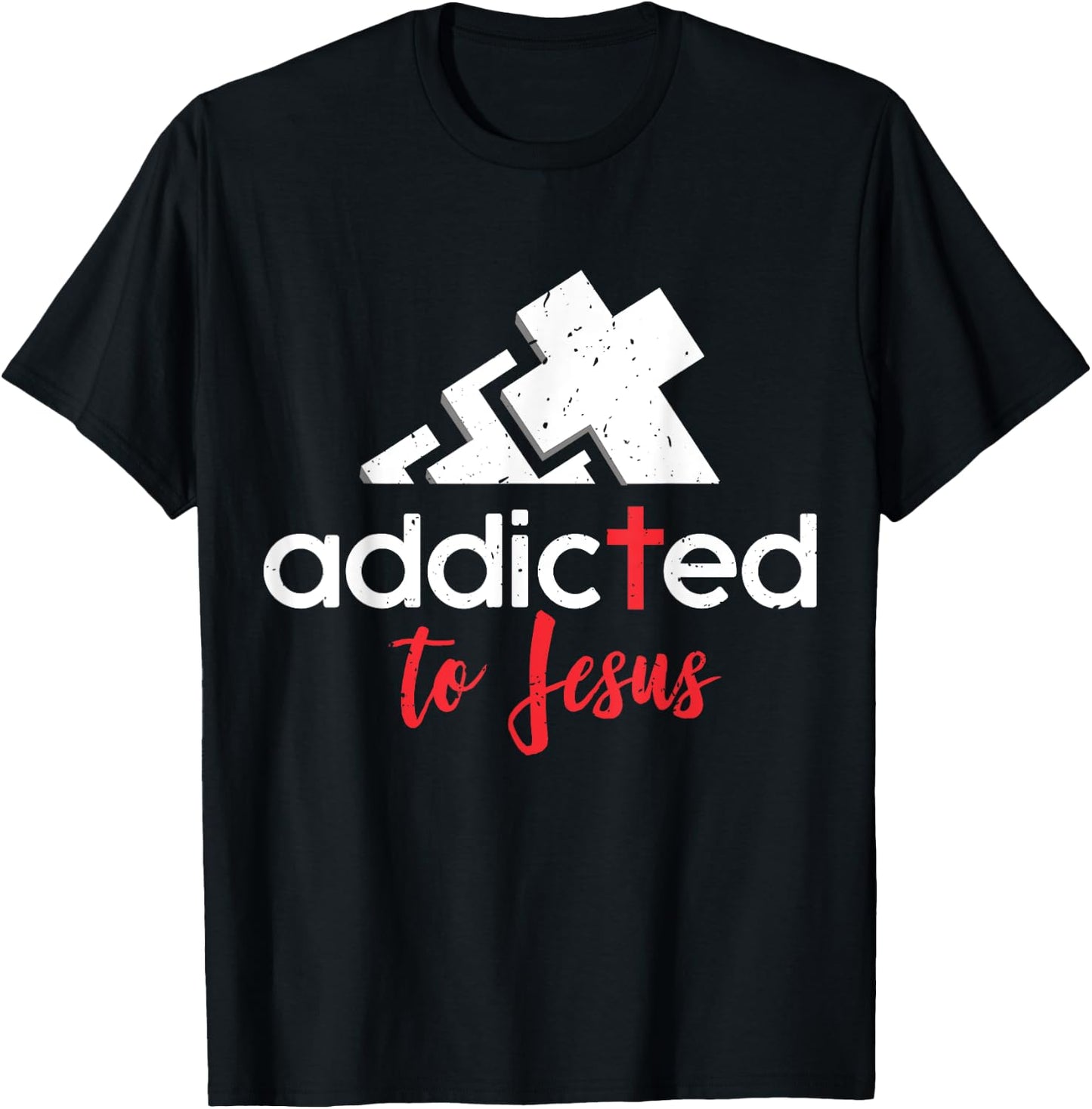 Addicted to Jesus - Christian Men Women Gift T-Shirt - T-Shirt | Black