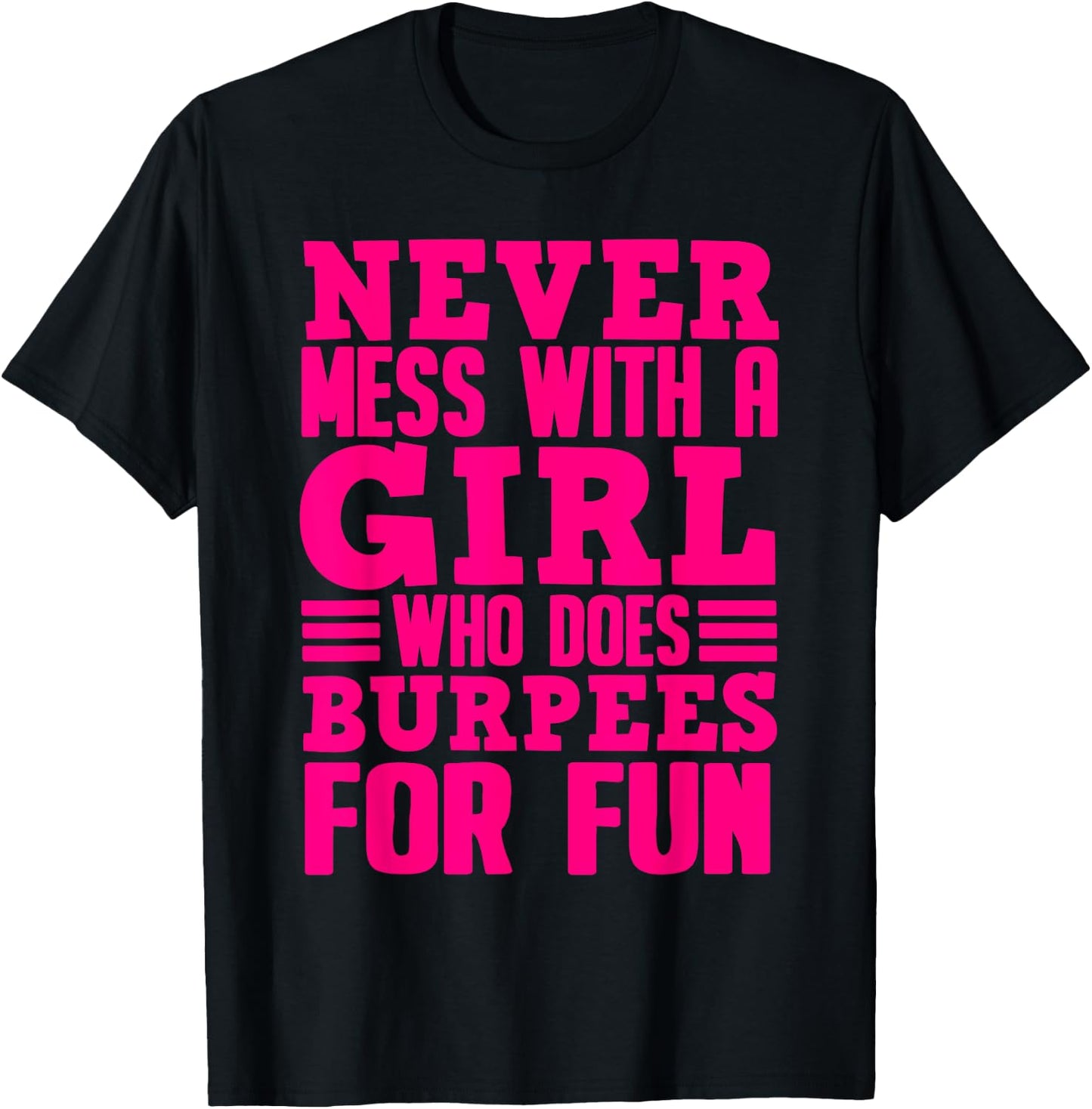 Funny Fitness Burpees Gift Girls Cute Exercise Lovers Women T-Shirt - T-Shirt | Black
