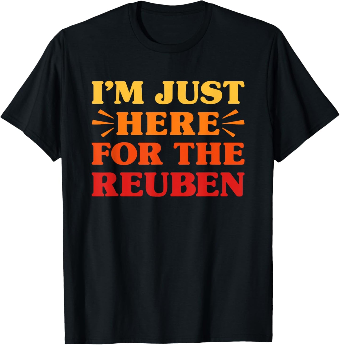 Reuben I Love Reuben Funny Food Reuben Sandwich Lover T-Shirt - T-Shirt | Black