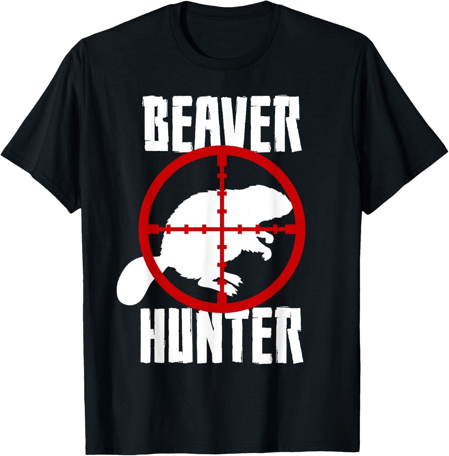 Beaver Hunter Hunting Animal Trapper T-Shirt - T-Shirt | Black