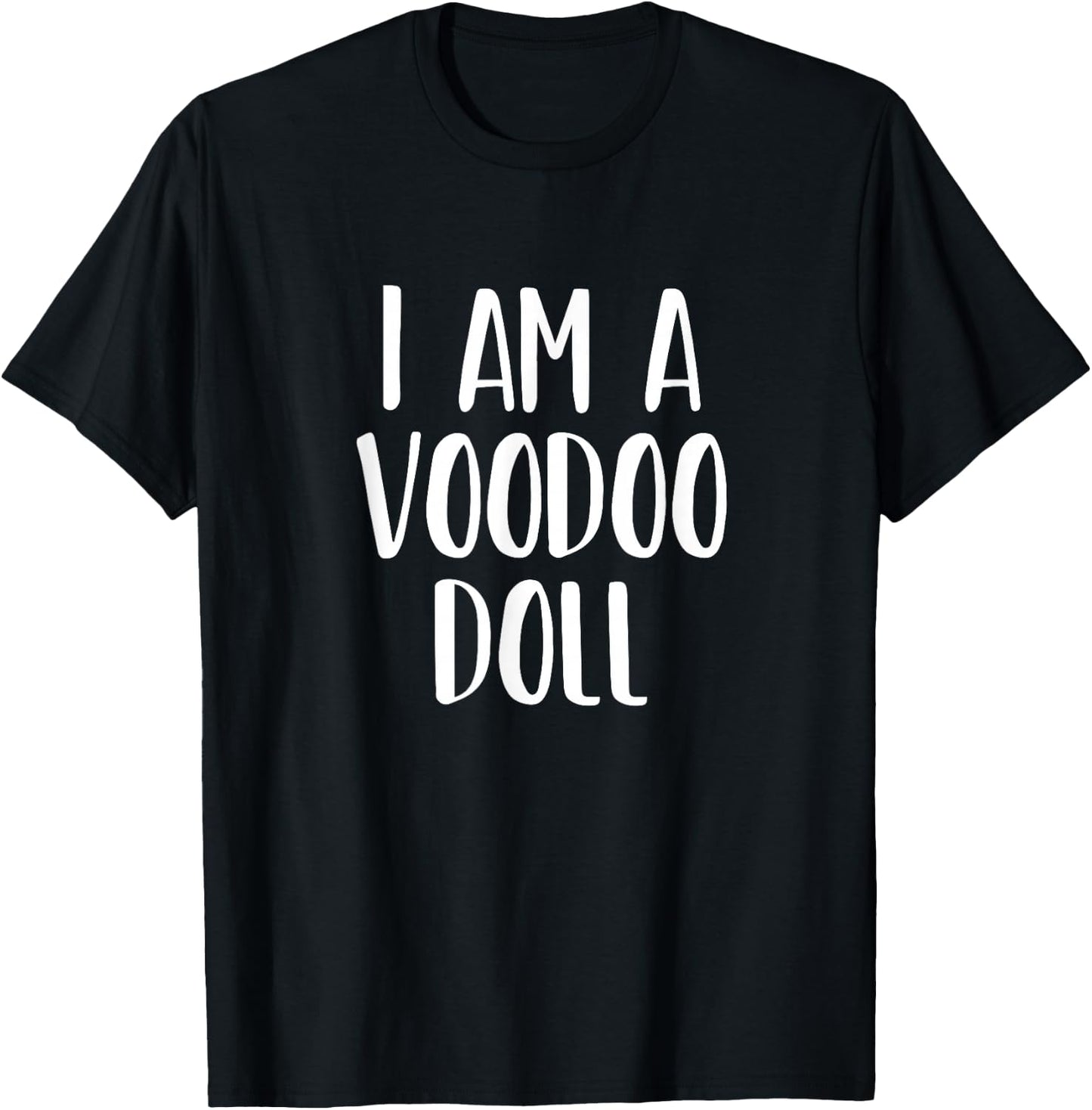 I Am A Voodoo Doll Halloween I'm Simple Costume Lazy T-Shirt - T-Shirt | Black