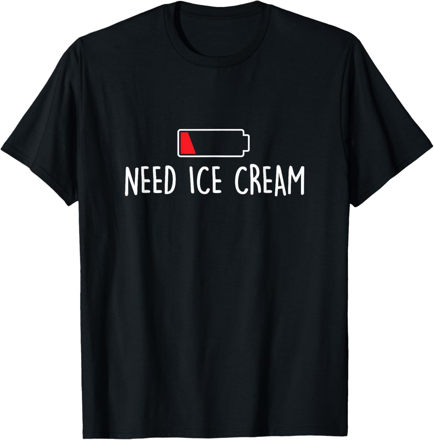 Need Ice Cream - Ice Cream Lover Gelato Sweet Tooth T-Shirt - T-Shirt | Black