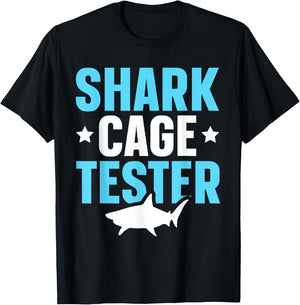 Shark Cage Tester Amputee One Leg Prosthetic User T-Shirt - T-Shirt | Black