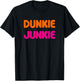 Cool Funny Dunkie Junkie Coffee Love Funny Coffee Saying T-Shirt - T-Shirt | Black