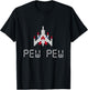 Arcade Retro video game ship T-Shirt - T-Shirt | Black
