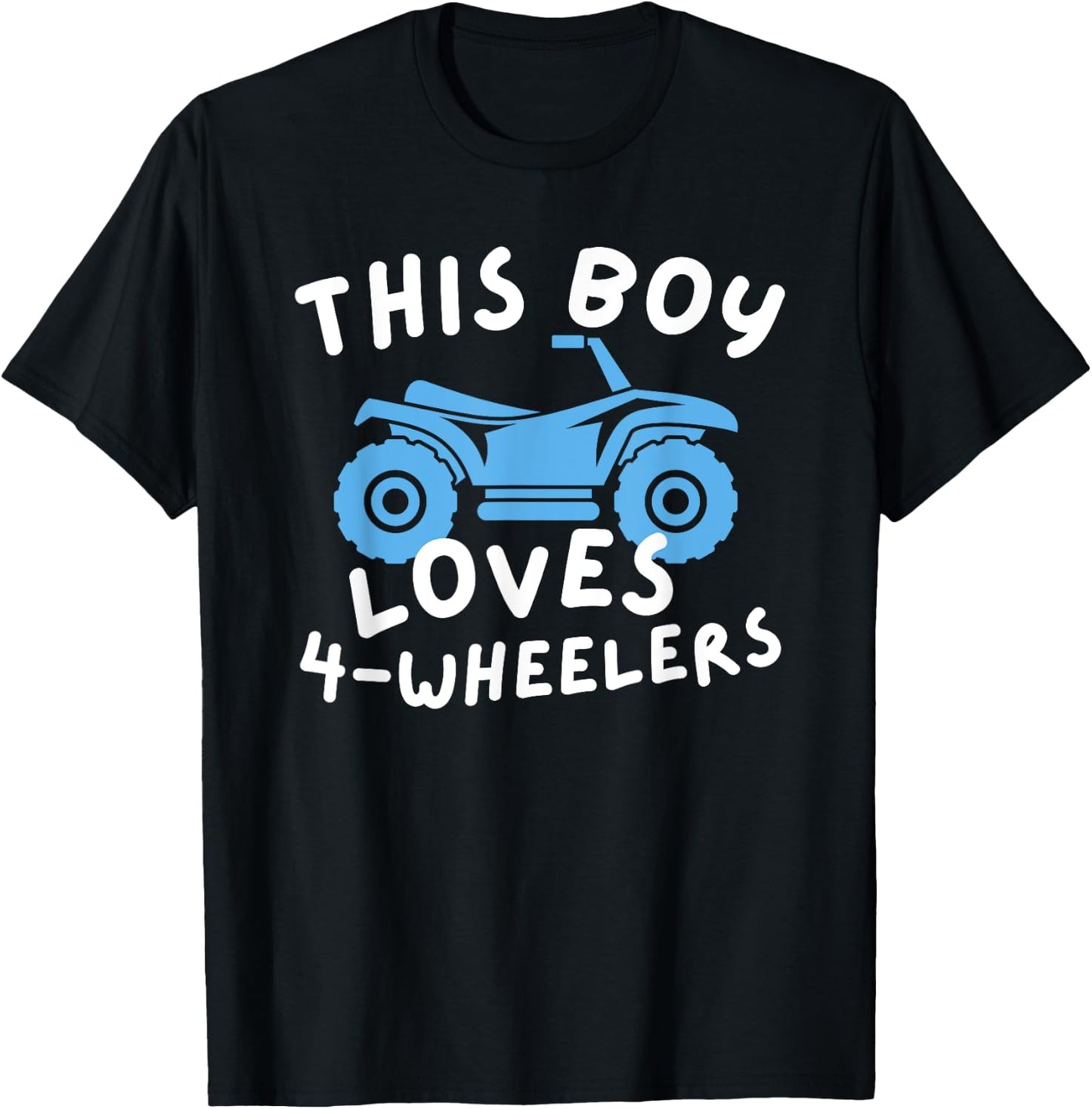This Boy Loves 4-Wheelers Quad Biking - Quad Biker ATV T-Shirt - T-Shirt | Black