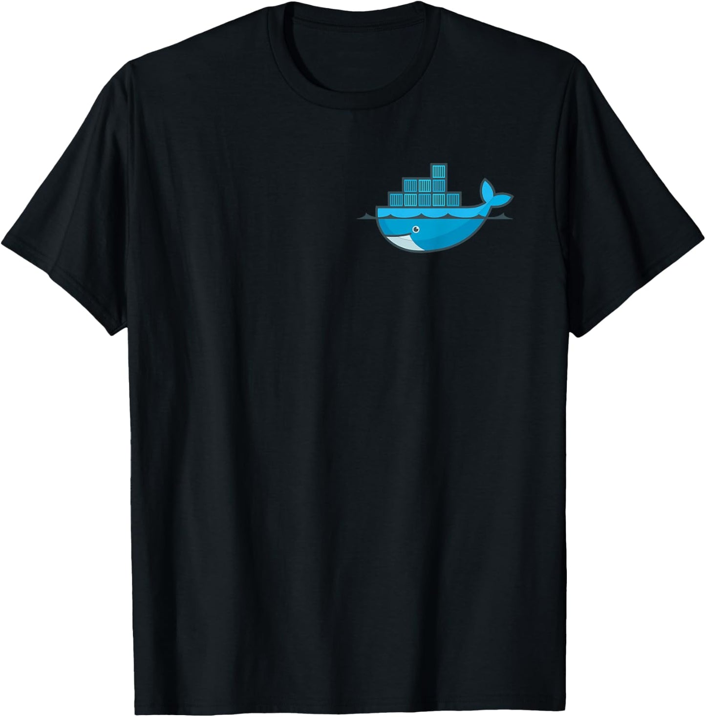 Docker whale T-Shirt - T-Shirt | Black