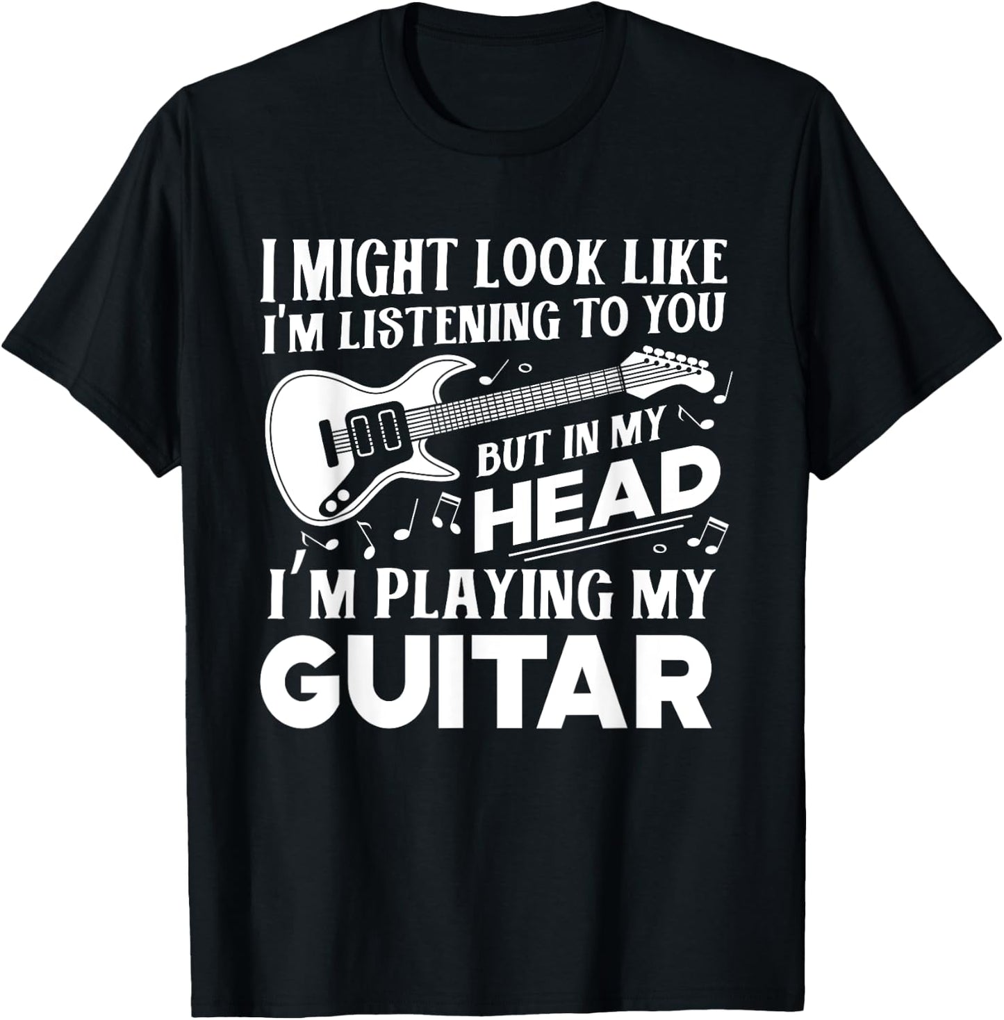 Funny Guitar Player Guitarist Music Lover Gift Women T-Shirt - T-Shirt | Black