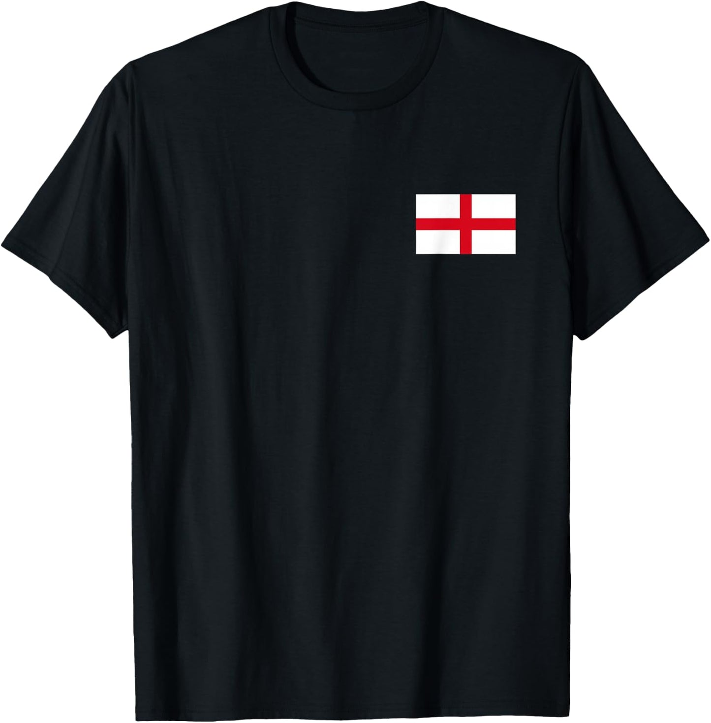 England Flag Saint George's Cross English T-Shirt - T-Shirt | Black