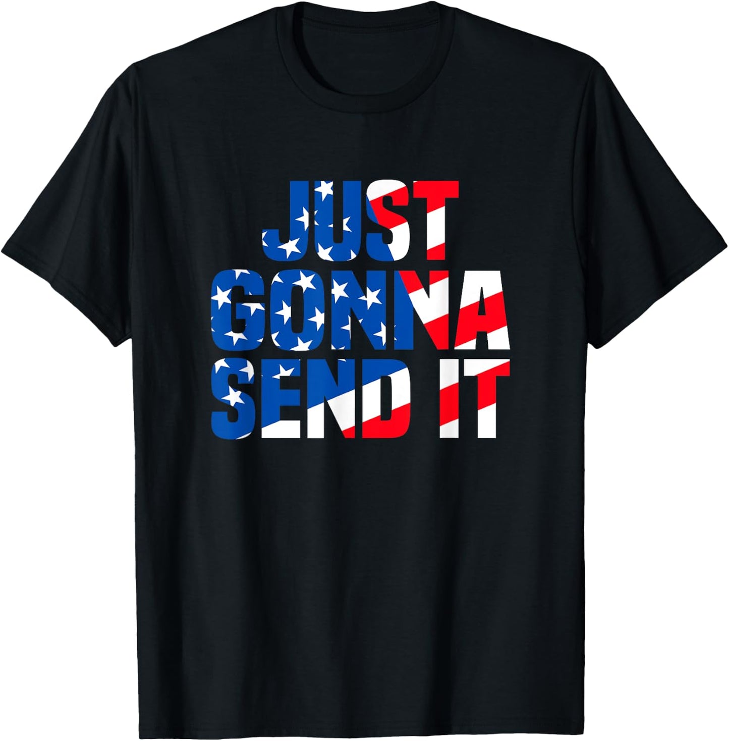 Motocross Racer Trail Rider Outdoor Just gonna send it T-Shirt - T-Shirt | Black