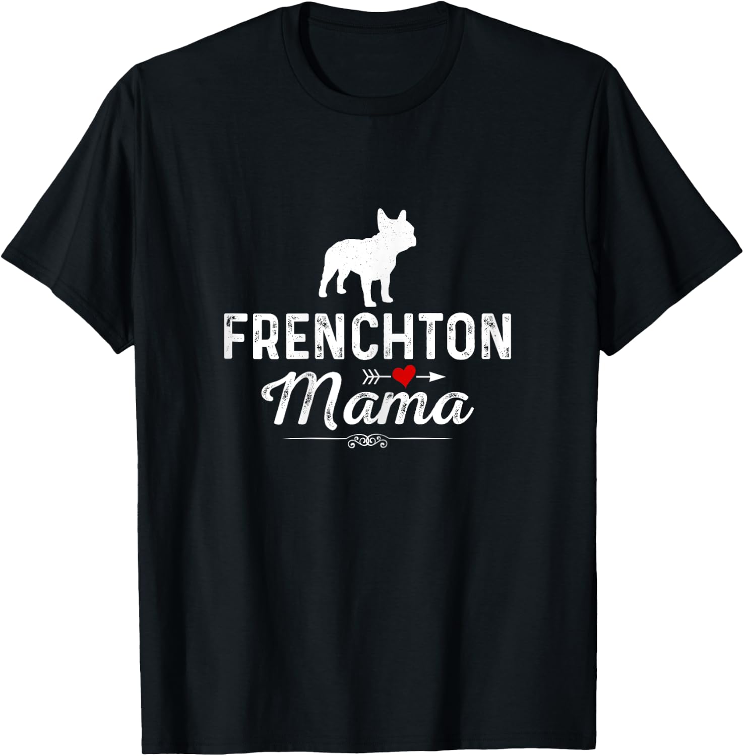 Frenchton Mama funny Dog Mama Best Pet owner Frenchton Mom T-Shirt - T-Shirt | Black