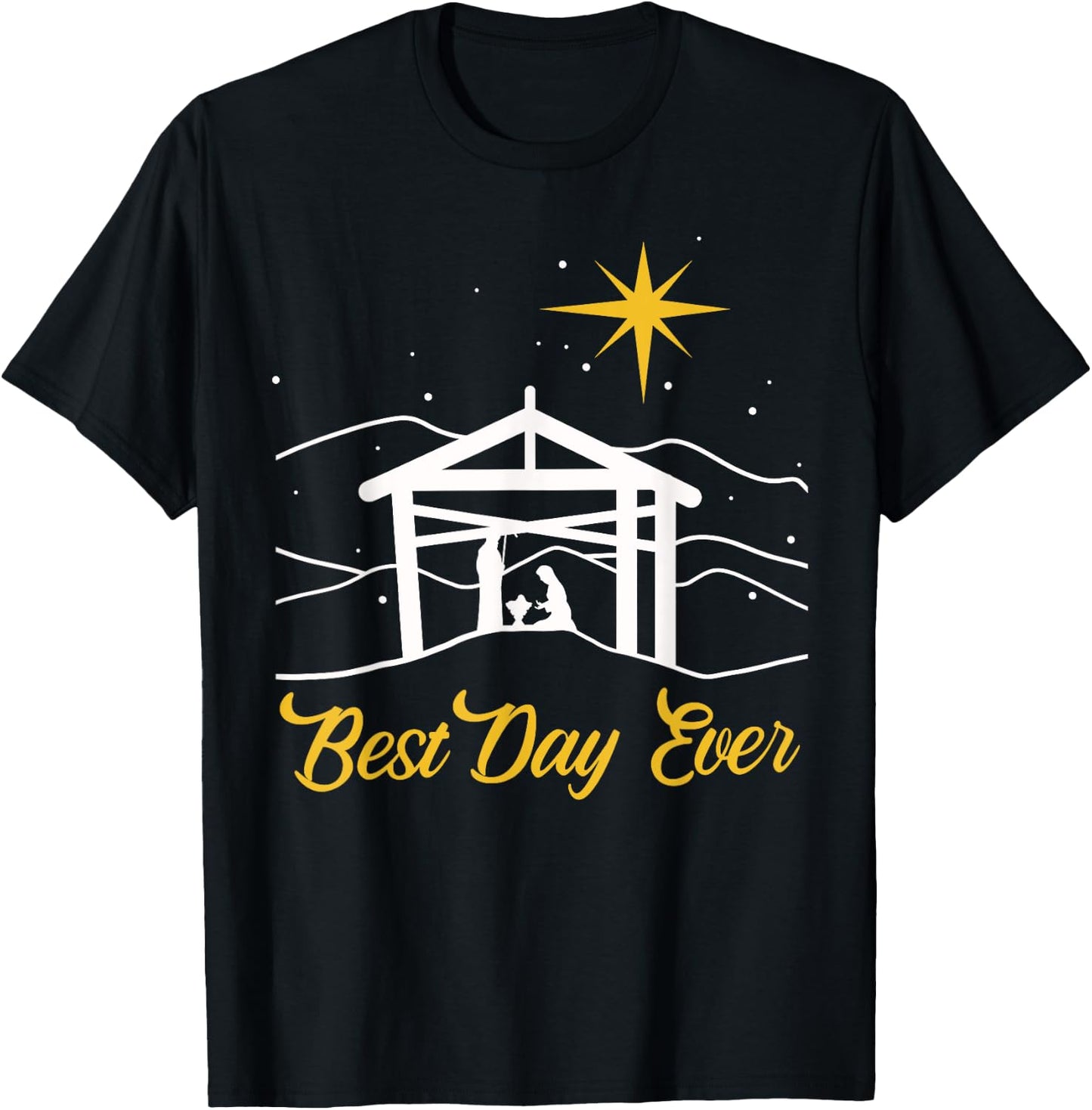 True Story Christmas Jesus Nativity gift, Christian gift T-Shirt - T-Shirt | Black