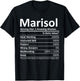 MARISOL Nutrition Personalized Name Funny Christmas Gift T-Shirt - T-Shirt | Black