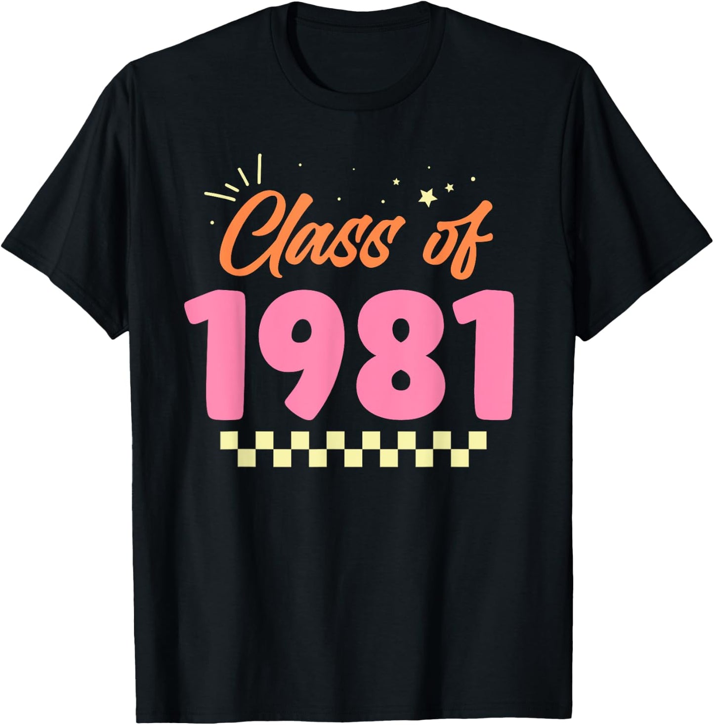 Class Of 1981 Meetup School Graduation Reunion T-Shirt - T-Shirt | Black