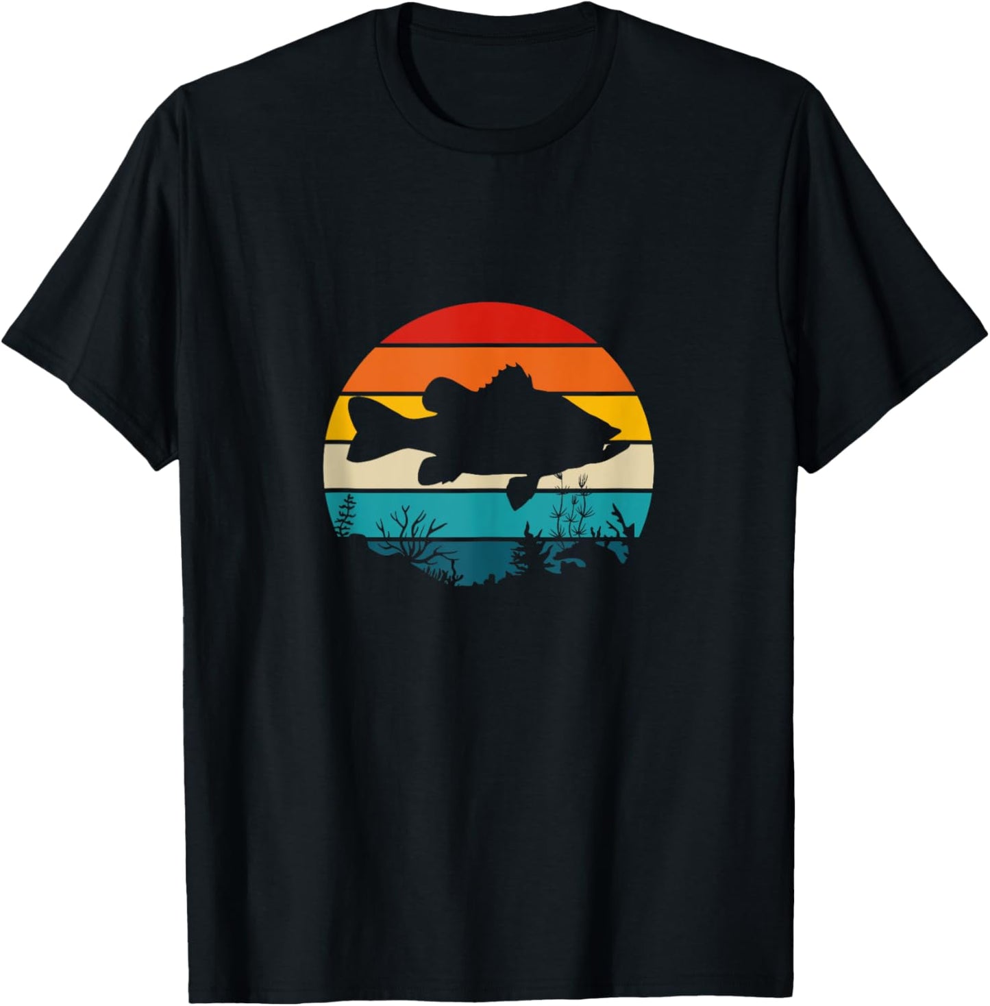 Bass Fishing T-Shirt - T-Shirt | Black