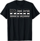 Ems Officer Dad Shirt Thin Line In White Daddy Father Shirt T-Shirt - T-Shirt | Black
