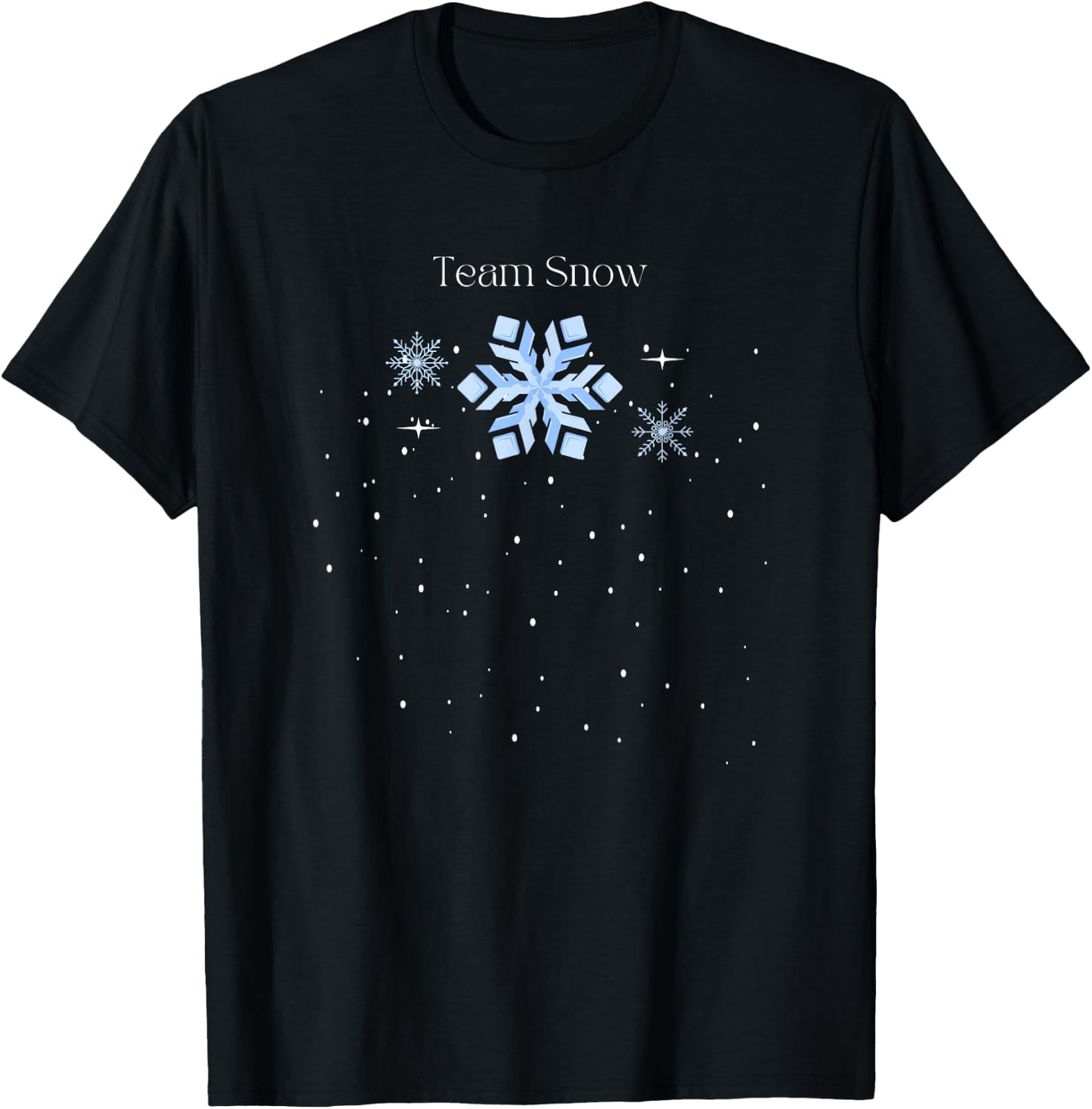 Team Snow Queen Nutcracker Ballet Christmas Snowflake Dancer T-Shirt - T-Shirt | Black
