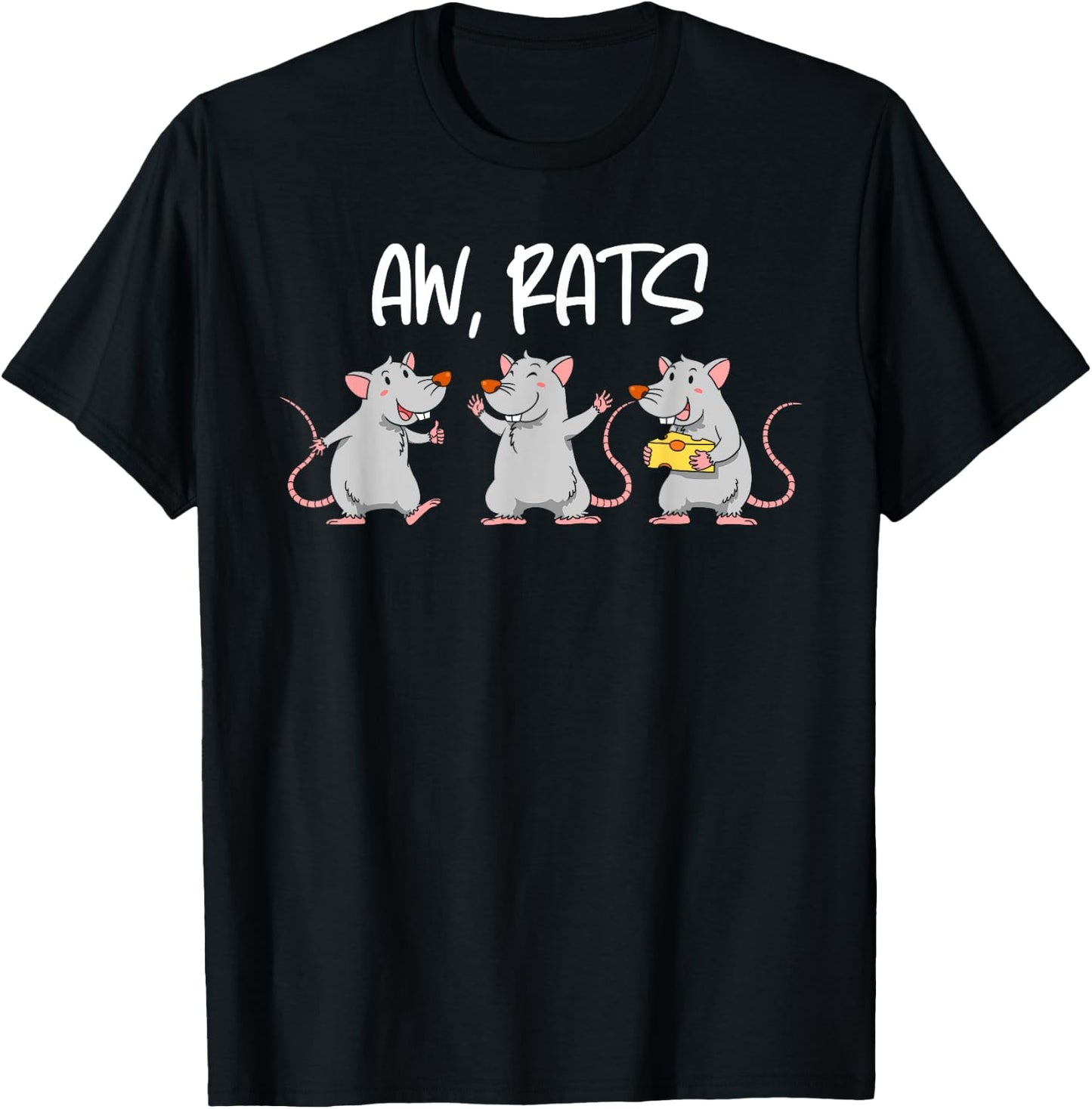 Animal Funny Aw Rats Kids T-Shirt - T-Shirt | Black