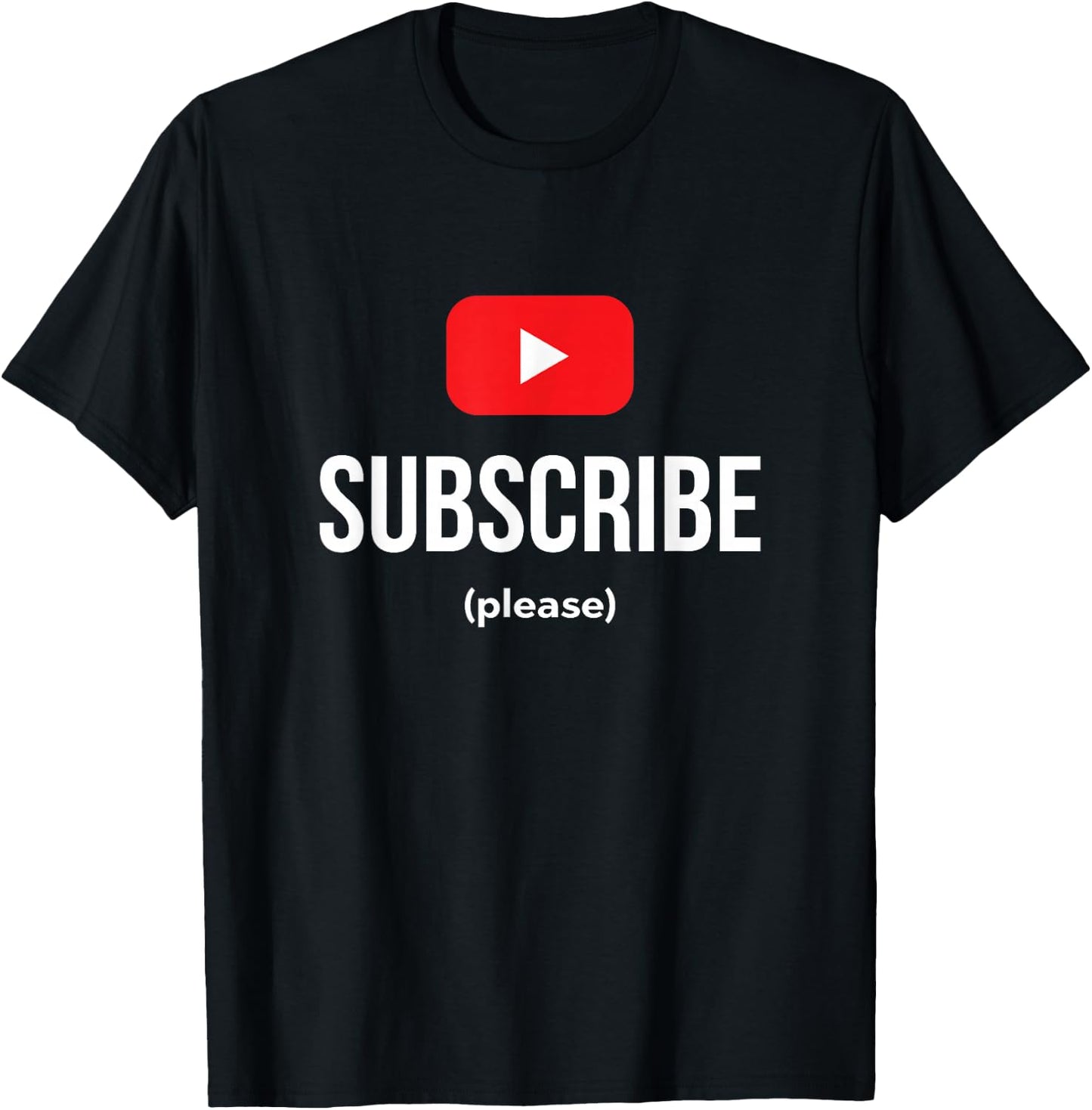 Subscribe Play Button Vlogger T-Shirt - T-Shirt | Black
