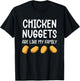 Funny Chicken Nuggets Are Like My Family Men Kids T-Shirt - T-Shirt | Black