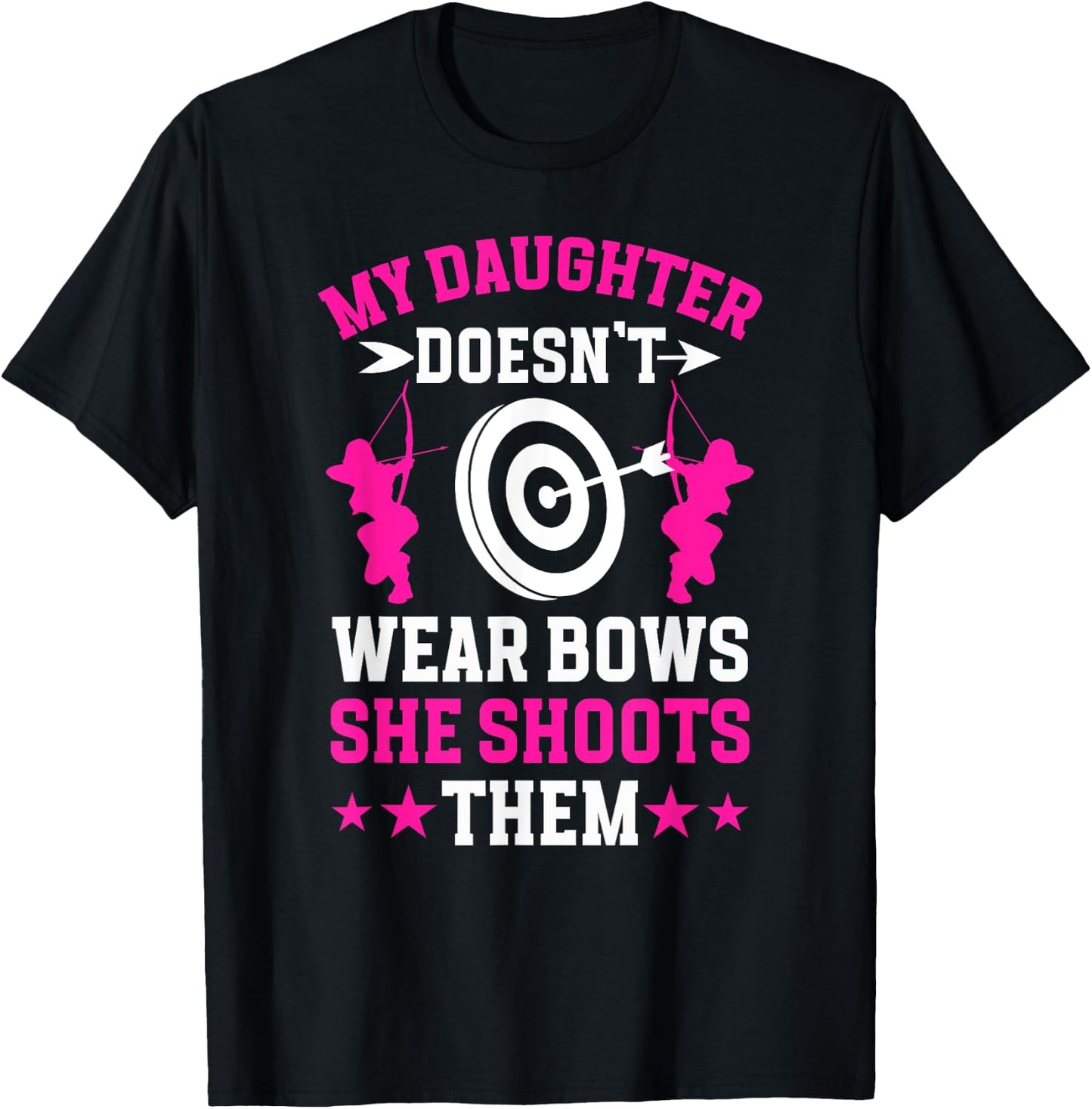 My Daughter Archery Mom Of An Archer Mother Archery Mama T-Shirt - T-Shirt | Black