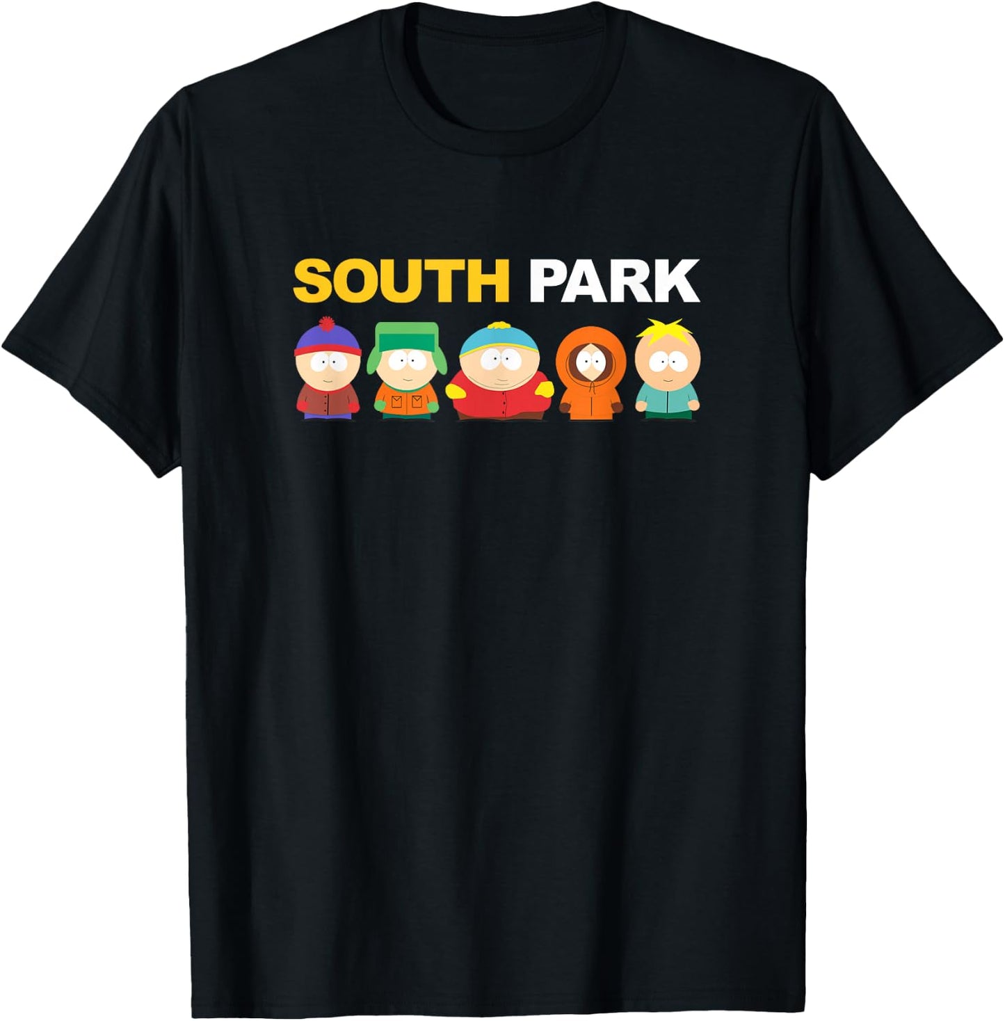 South Park Gang Under Logo T-Shirt - T-Shirt | Black