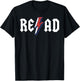 Read Rock N Roll Reading Rock Star Funny Books Lover Gift T-Shirt - T-Shirt | Black