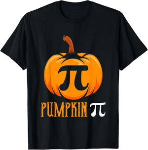 Pumpkin Pie Halloween Math Geek Gift Pumpkin T-Shirt - T-Shirt | Black