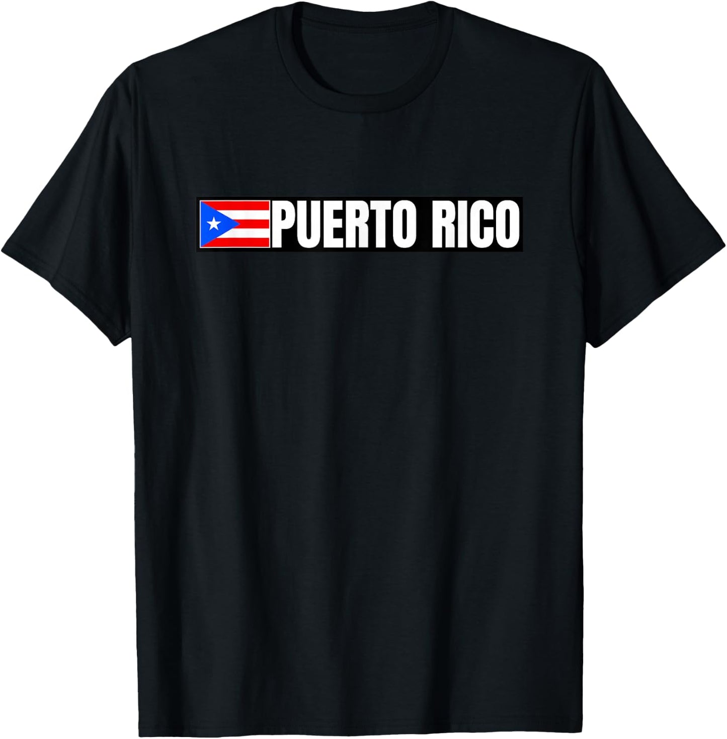 Puerto Rico Flag T-Shirt - T-Shirt | Black