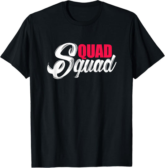 Quad Squad ATV Four Wheeler Biker T-Shirt - T-Shirt | Black