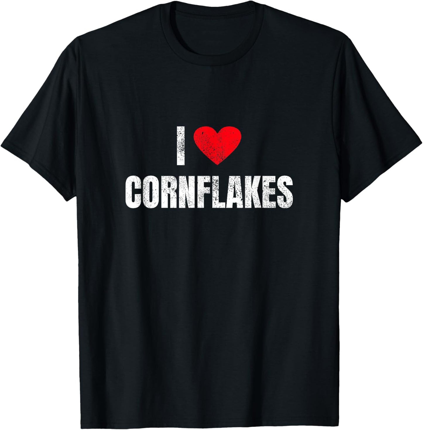 I Love Cornflakes Breakfast Riser Morning Group T-Shirt - T-Shirt | Black
