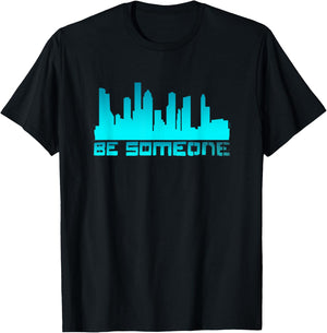 Houston Be someone Bridge Houston Skyline H-Town Be Someone T-Shirt - T-Shirt | Black