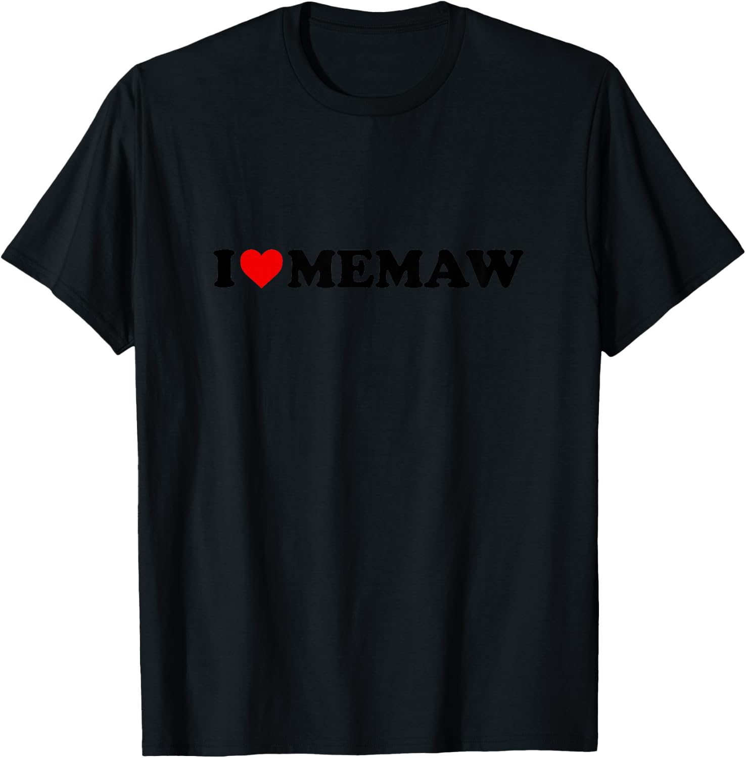 Kids I Love Memaw Shirt For Boy Girl Toddler Children Youth T-Shirt - T-Shirt | Black