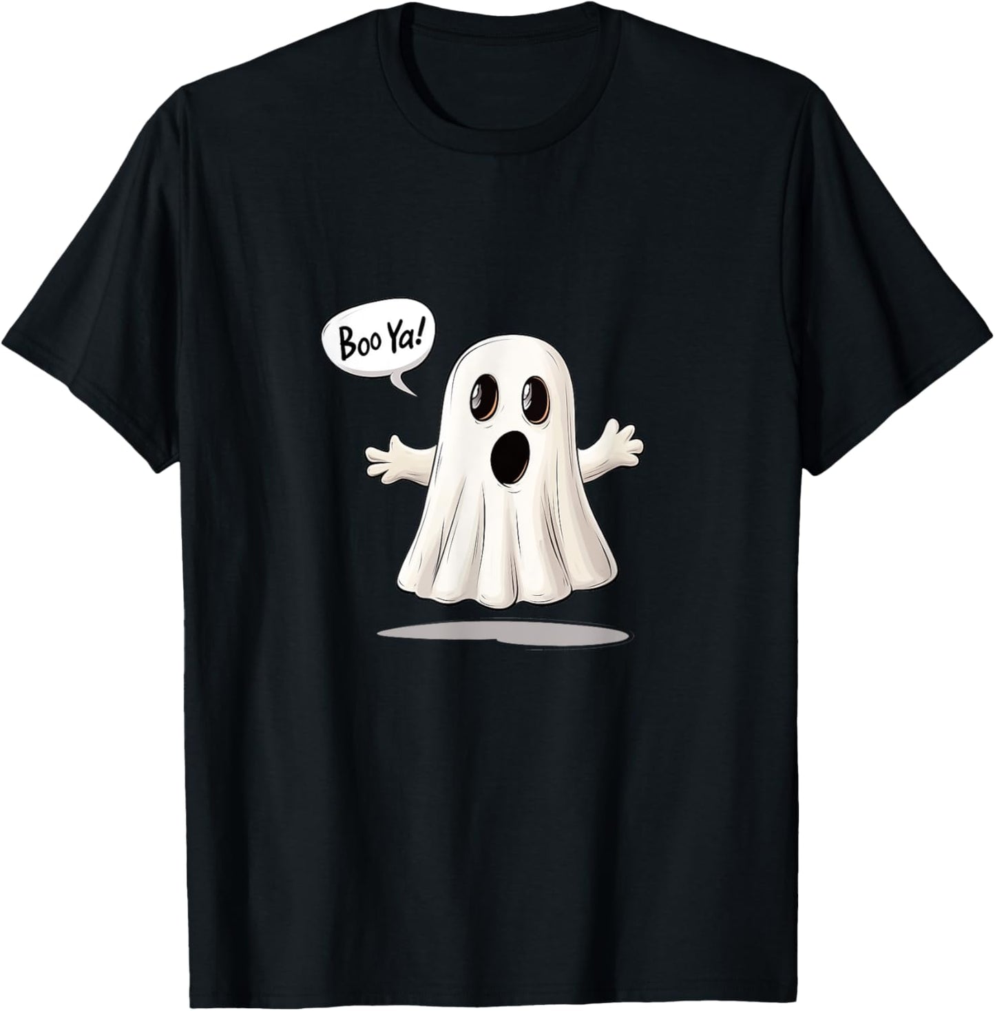 Cute Ghost Funny Halloween T-Shirt - T-Shirt | Black